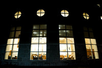 2014 Rice Library_window_night