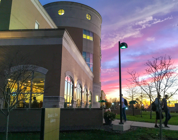 2015 Rice Library sunset 2