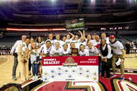 2024 WBB OVC Celebrations for winning the OVC Tourney